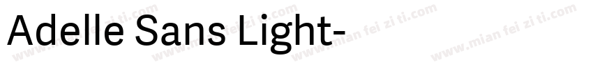 Adelle Sans Light字体转换